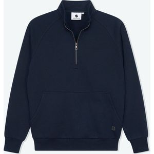 Solution Clothing Spike - Sweater - Trui - Met Rits - Regular Fit - Volwassenen - Heren - Mannen - Navy - L