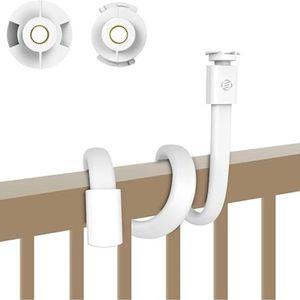 Equivera babyfoonhouder - Flexible Baby Monitor Holder with 2 Adapters, Compatible with Various Baby Monitors, Adjustable and Easy to Install