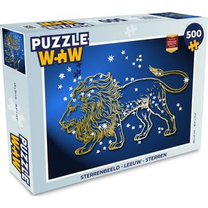 Puzzel Sterrenbeeld - Leeuw - Sterren - Legpuzzel - Puzzel 500 stukjes