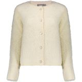 Geisha - 54807 - Vest - Off-white - Zachte Gebreide Cardigan Met Knoopsluiting