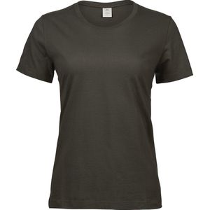 Tee Jays Dames/dames Sof T-Shirt (Donker Olijf Groen)