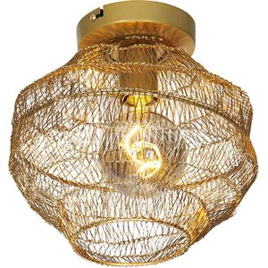 QAZQA vadi - Oosterse Plafondlamp - 1 lichts - Ø 250 mm - Goud/messing - Woonkamer | Slaapkamer | Keuken