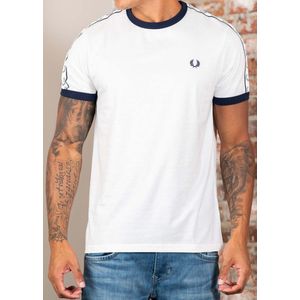 Fred Perry Taped ringer t-shirt - snow white