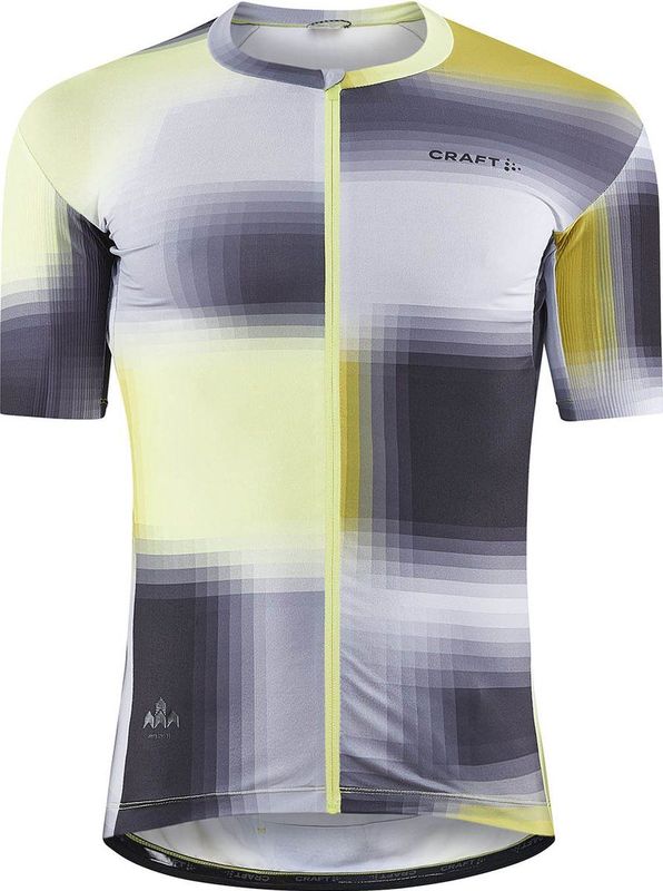 Fietsshirt Craft Men Adv Aero Jersey Multi-Giallo-M
