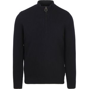 Barbour - Half Zip Trui - Navy - Wol