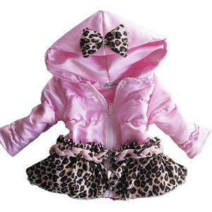 Maat 80 Zomerjas licht roze panterprint voor baby en kind Jas met dierenprint lichtroze kinderjas jasje leopard tijgerprint strik