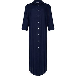 Pastunette Jurk Sea Breeze - Linnen/Viscose - Donkerblauw- Maat 40