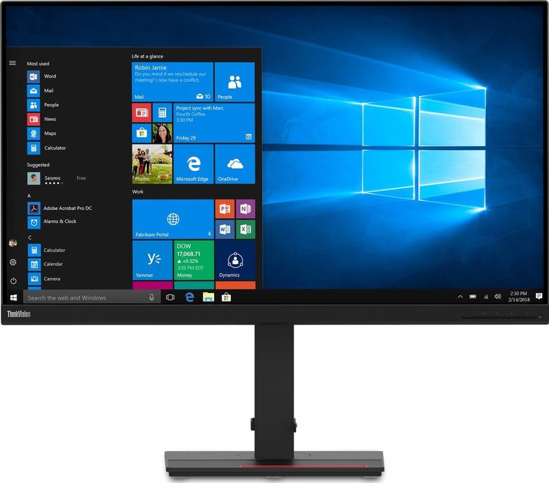 Lenovo ThinkVision T32h-20 LED display 81,3 cm (32") 2560 x 1440 Pixels Quad HD Zwart
