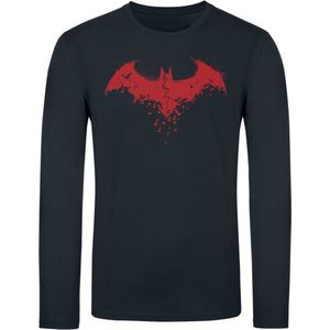 Batman Logo Shirt met lange mouwen zwart S