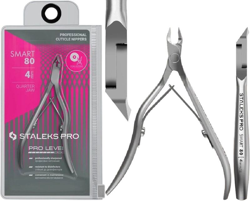 Staleks - Smart 80 - Nagelriemtang - Roestvrij Staal - 4 mm Snijblad