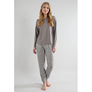 TOM TAILOR Victoria Dames Pyjamaset - Viscose - Grijs