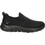 Skechers - Go Walk 6 - Herensneaker - Zwart - Mesh Bovenwerk - Instapstijl