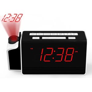 Solacis Wekkerradio Met Projectie - Wekkerradio - Digitale wekker - Wekkerradio kinderen - Wekker met projectie op plafond - Must have!