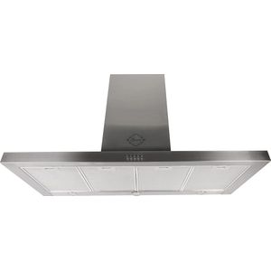 GURARI Wandafzuigkap GCH F 118 12 IS N, Afzuigkap 120 cm, 1000m³/h, 3 niveaus, roestvrij staal