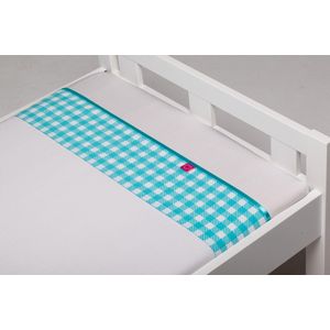 Abby laken Aqua - Wiegje (75x100 cm)