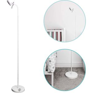 Equivera babyfoonhouder - Universele Vrijstaande Flexi Air Baby Monitor Houder - Baby Video Monitor Plank met Flexibele Slang - Camera Stand voor Slaapkamer - Compatibel met Meeste Baby Monitoren (Wit) - Ronde Basis (Basisverpakking)