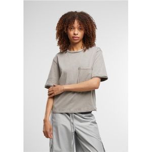 Urban Classics - Dames T-shirt - Jersey - Met Borstzak - Relaxte Snit