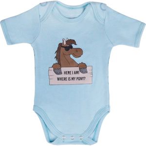 QHP - Romper Bobby - Baby Blauw - maat 56