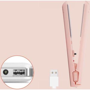 Mini-krultang - 2-in-1 haartang USB-keramiek Draadloze stijltang voor lang haar kort haar heren dames - Groente