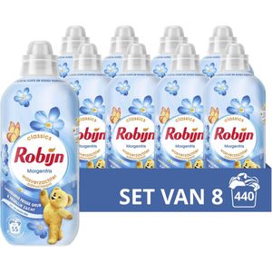 Robijn - Classics - Wasverzachter - Morgenfris - 8 x 55 wasbeurten - Voordeelverpakking
