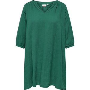 ONLY CARMAKOMA - CARTHYRA 3/4 V-NECK KNEE DRESS WVN - Dames - Mini jurken