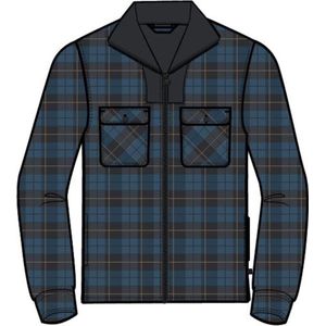 Life Line thermohemd - Peter - thermohemd petrol/black geruit - maat L