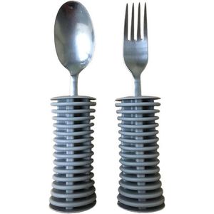 Verdikker - Soft Grip - Bestekaccessoire - Voor Vork, Lepel, Mes - Per 2 Stuks