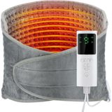 Warmtekussen - Warmteband - Elektrisch Verwarmingskussen - Grijs - Draagbare Rugband - 9 Verwarmingsniveaus