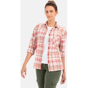 camel active Casual flanellen blouse met ruitpatroon - Maat womenswear-XL - Mehrfarbig