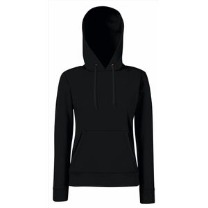 Fruit of the Loom - Lady-Fit Classic Hoodie - Zwart - S