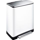 EKO E-Cube Prullenbak - 28+18 l - Wit