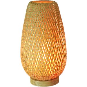 Tafellamp Bondone - Handgemaakt - Bamboe - Inclusief lichtbron - Chique - Natuurlijke uitstraling