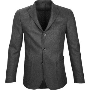 Suitable - Blazer Easky Wol Blend Grey - Heren - Maat 50 - Modern-fit