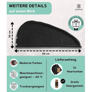 Sneldrogende Haarhanddoek - Gezond Haar - 1 stuk - Katoen