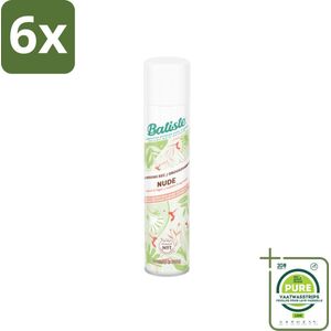Batiste - Nude - Droogshampoo - Frisse Look - Volume en Textuur - 200ml - Voordeelverpakking - 6 stuks - Droogshampoo - Batiste