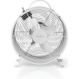 Nedis Tafelventilator | Netvoeding | Diameter: 250 mm | 20 W | 2 Snelheden | Wit