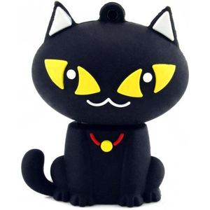 Ulticool USB-stick Kat Poes Grote Ogen - 32 GB - Zwart Geel