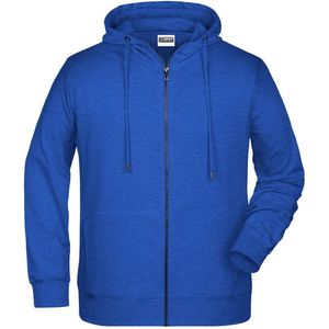 James and Nicholson Heren Basisrits Hoody (Inktmelange)