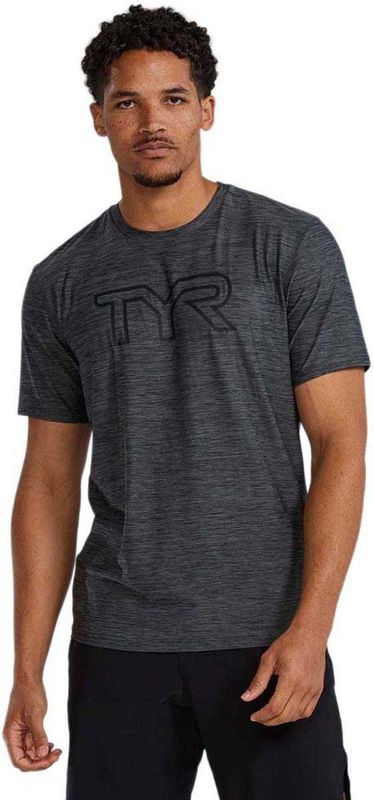 Tyr Airtec Big Logo Solid T-shirt Met Korte Mouwen Grijs S Man