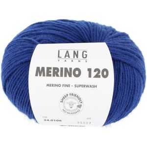 Lang Yarns Merino 120 106 korenblauw