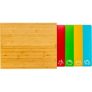 Cutting Board Set With Holder - Kitchen Utensils - Modern Design - Cutting Board - Cutting Board Set - Cutting Board Set - Cutting Boards - Must Have For The Kitchen!