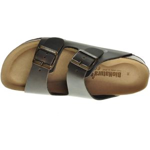 Donkerbruine Slippers Tweeband Bionatura maat 36