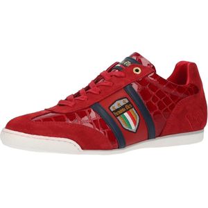 Pantofola d'Oro Fortezza Sneakers - Heren Leren Veterschoenen - Rood - Maat 45