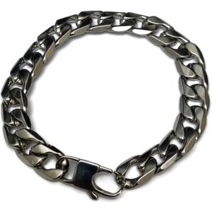 Gourmet Armband Curb Cuban staal