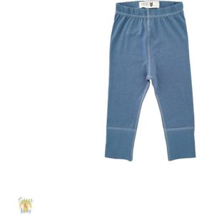 Hebe - legging - effen - blauw - Maat 122/128