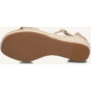 Omoda - Gouden Espadrilles met Sleehak - 40 EU
