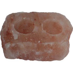 Himalaya Zoutsteen Kaarshouder - 2 Waxinelichtjes