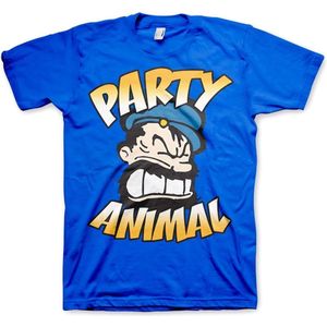 Popeye Brutos Party Animal T-Shirt Blue-S