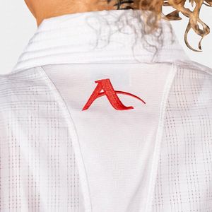 Arawaza kumite-karatepak Onyx Oxygen | Set | WKF-approved | Blauw / Rood (Maat: 150)