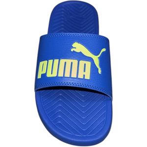 PUMA SLIPPERS-BLAUW/GROEN-MAAT 35.5